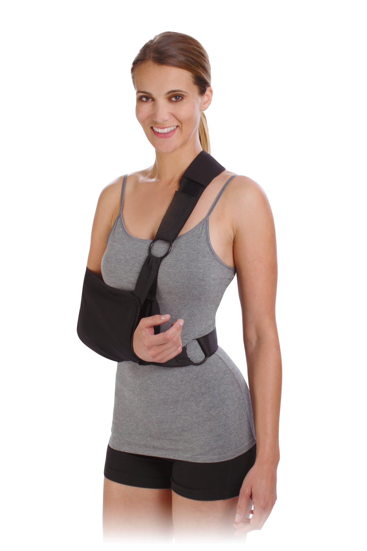 SHOULDER IMMOBILIZER, CLINIC CTN/POLY RT/LT MED DJORTH
