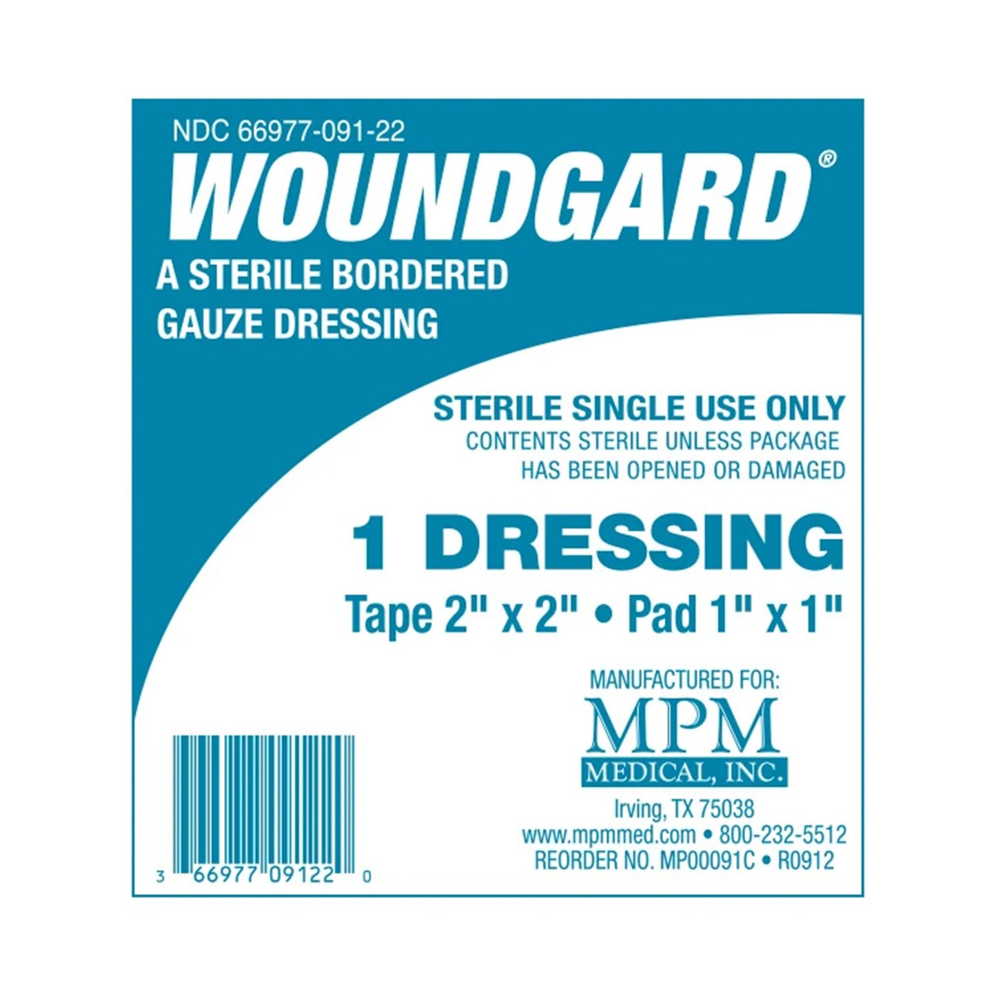 DRESSING, GAUZE BORDER STR 2"X2"