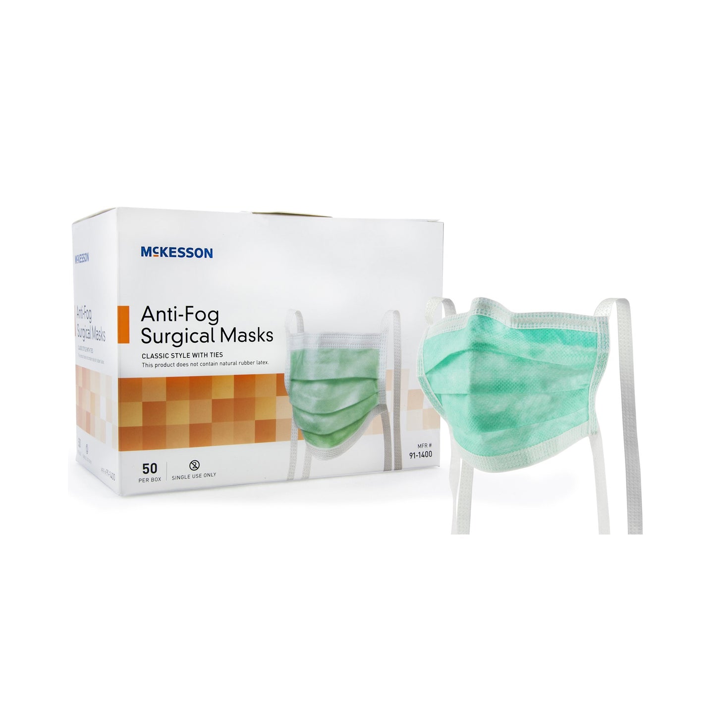MASK, SURG TIES ASTM1 ANTIFOG