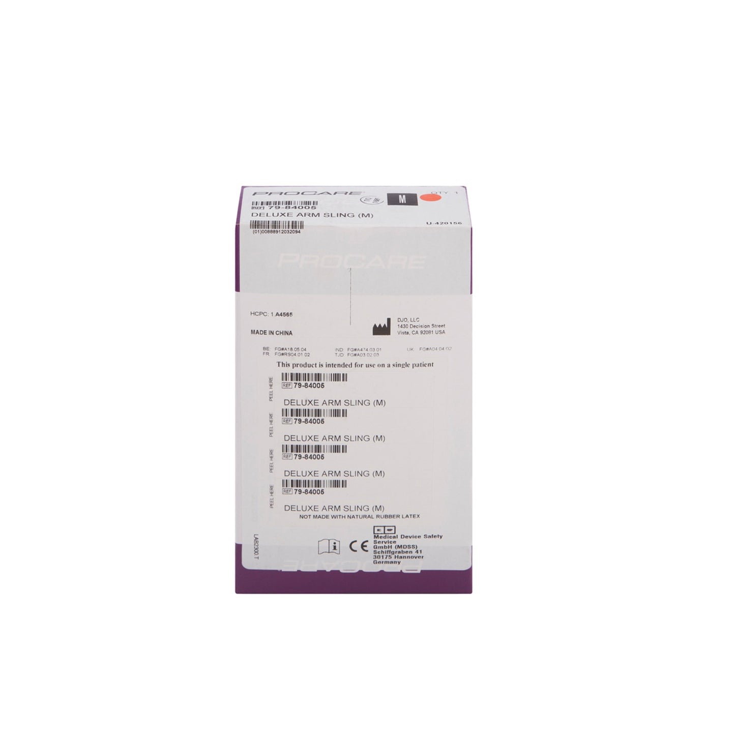 ARM SLING, DLX CTN/POLY W/PADMED DJORTH