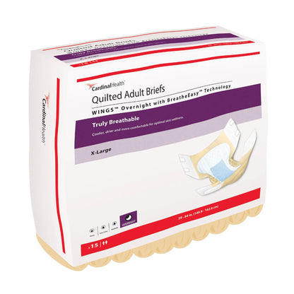 BRIEF, WINGS QUILTED OVERNT XLG