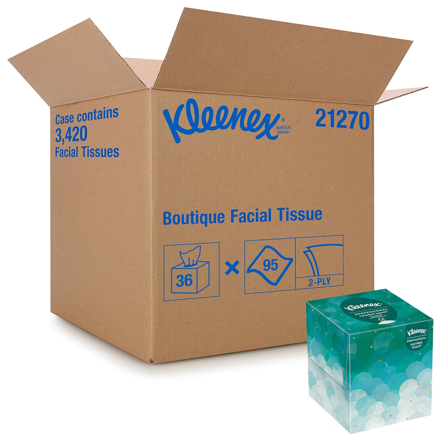 TISSUE, KLEENEX FACIAL BOUTIQUE