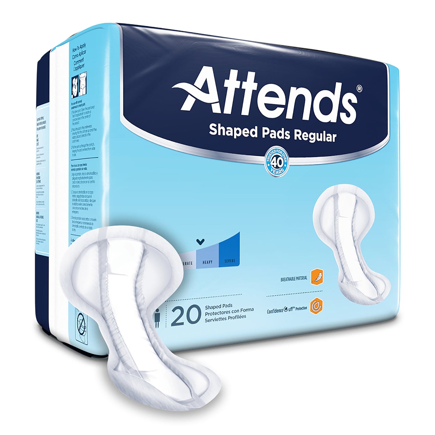 PAD, ATTENDS REGULAR SHAPED