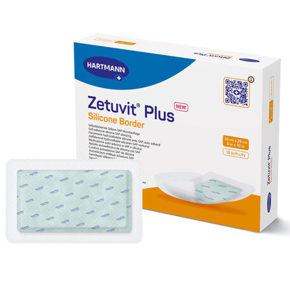 DRESSING, WND ZETUVIT + SAP BRDR SIL ADH 6"X10"