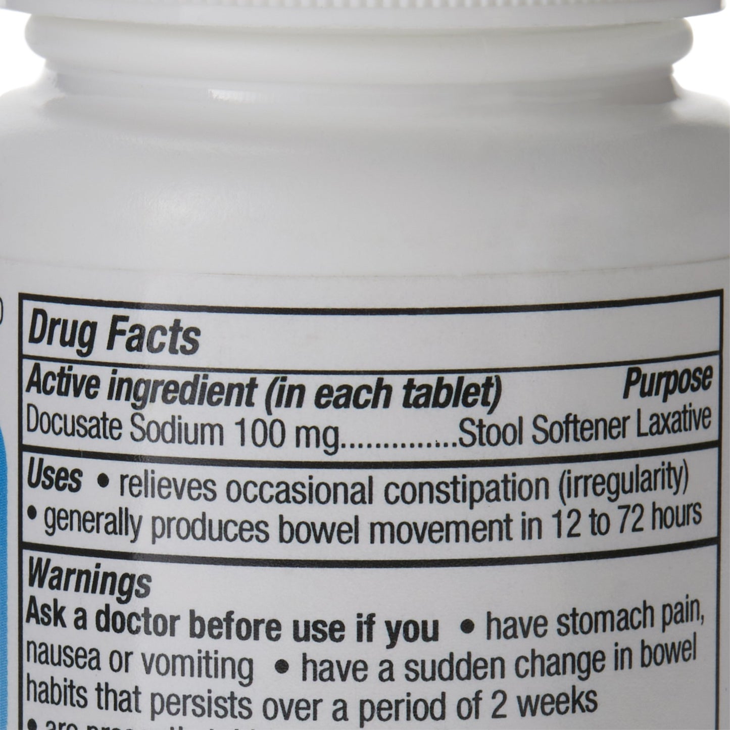 DOK, TAB 100MG DOCUSATE SODIUM