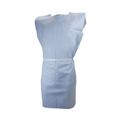GOWN, EXAM T/P/T PED F/B OPN BLU 21X36