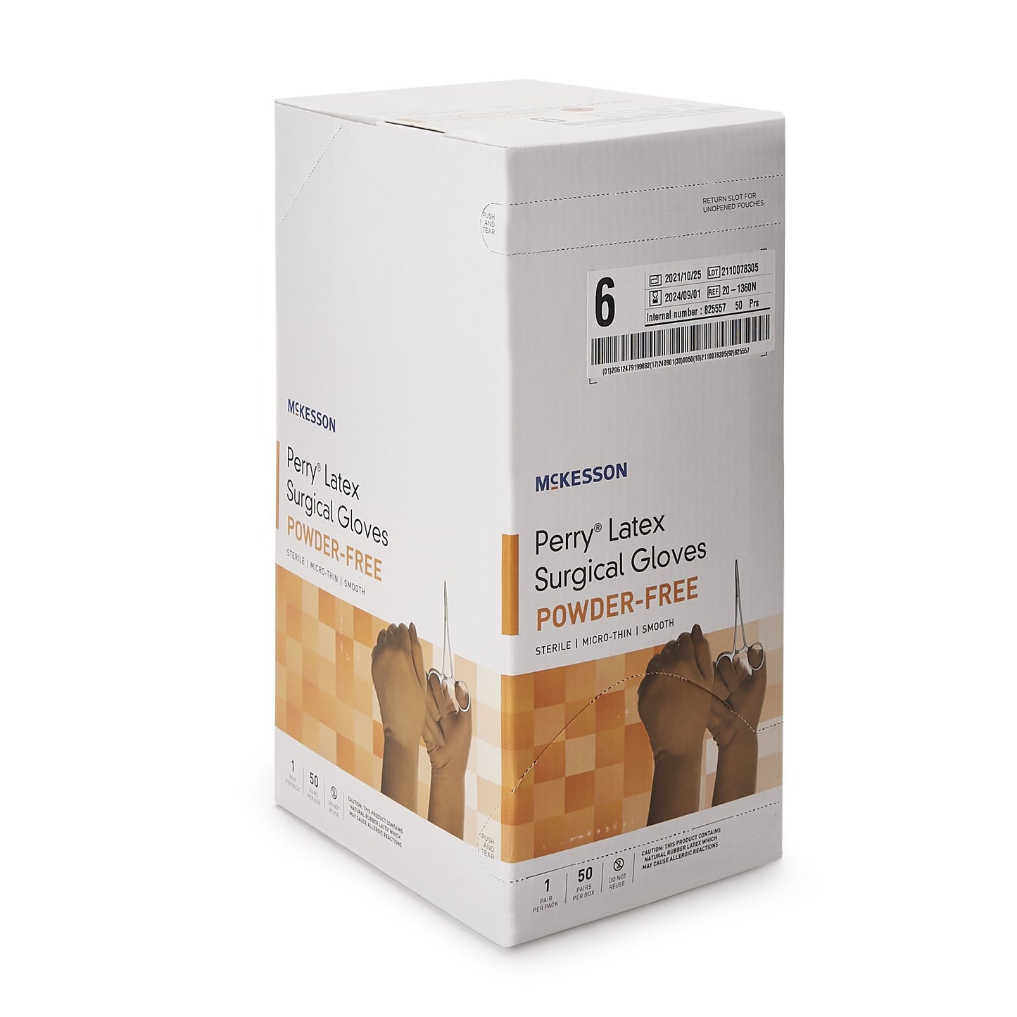 GLOVE, SURG LTX 6.0 STR2 SMTHMICROTHIN
