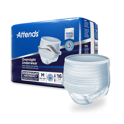 UNDERWEAR, INCONT OVERNIGHT SUPER+ MED