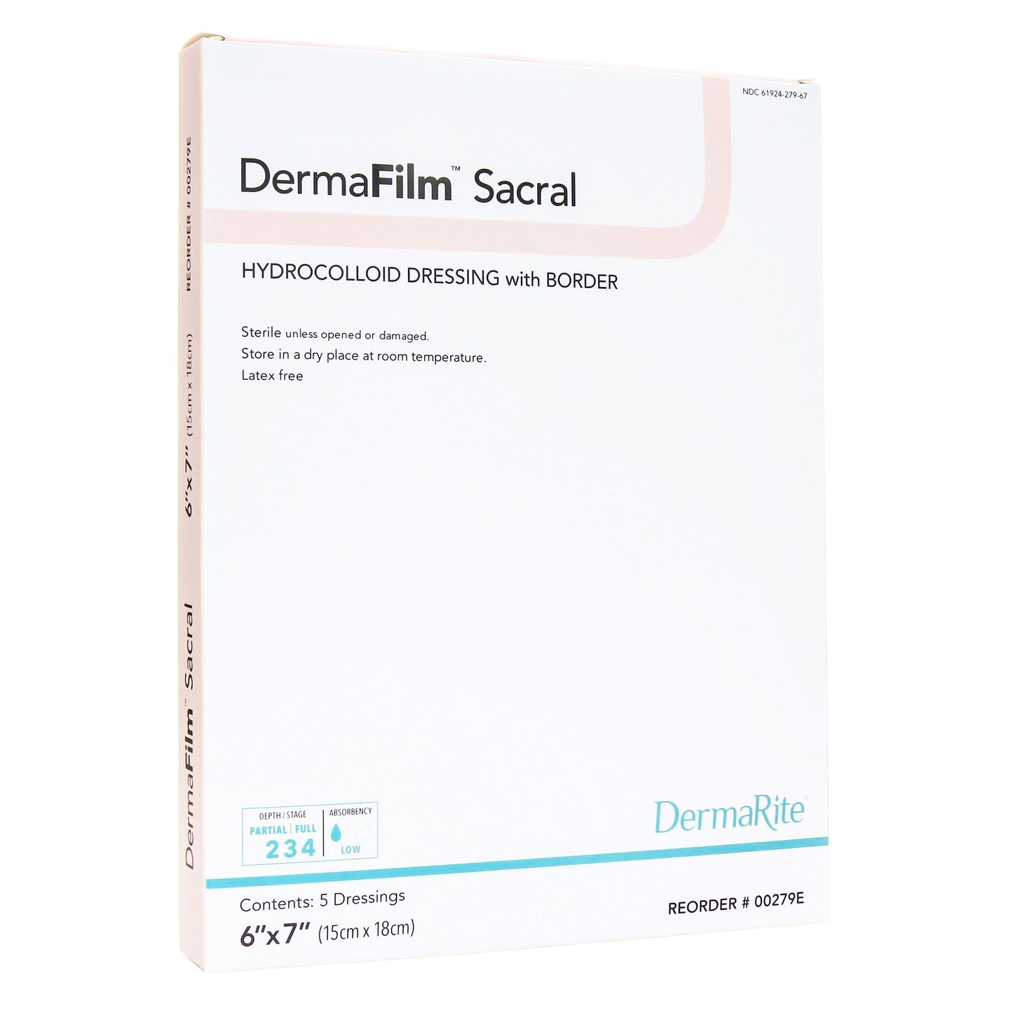 DRESSING, DERMAFILM SACRAL 6"X7"