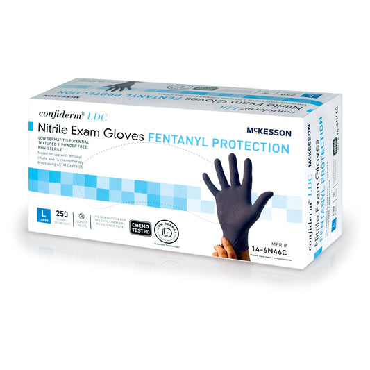 GLOVE, EXAM NTRL LG N/S CHEMOLDC BLU