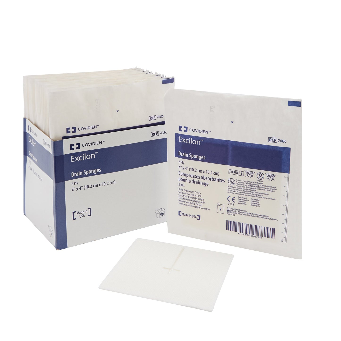 SPONGE, EXCILON SPLIT DRN STR4"X4"