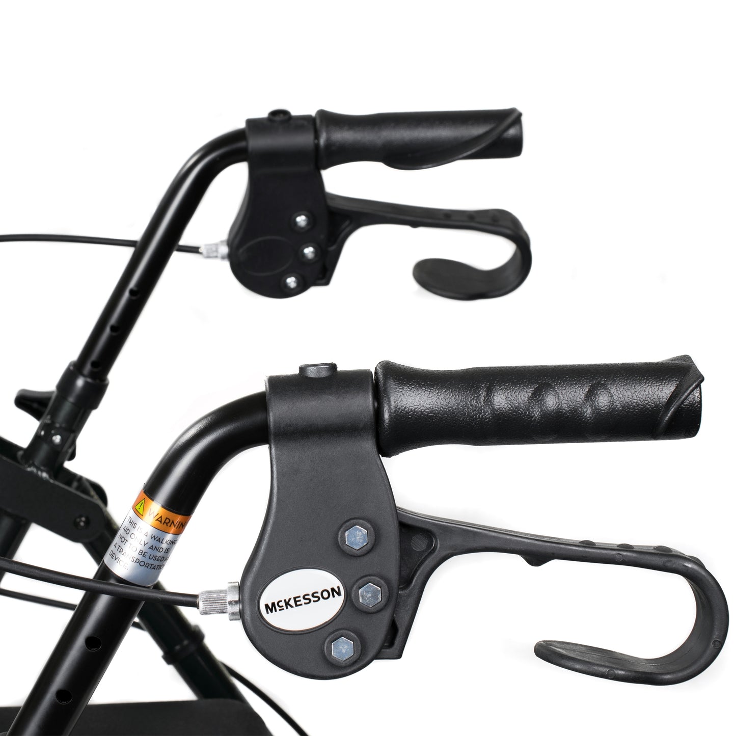 WALKER, ROLLATOR LTWT FOLDINGALUM W/6" WHLS BLK 300LB