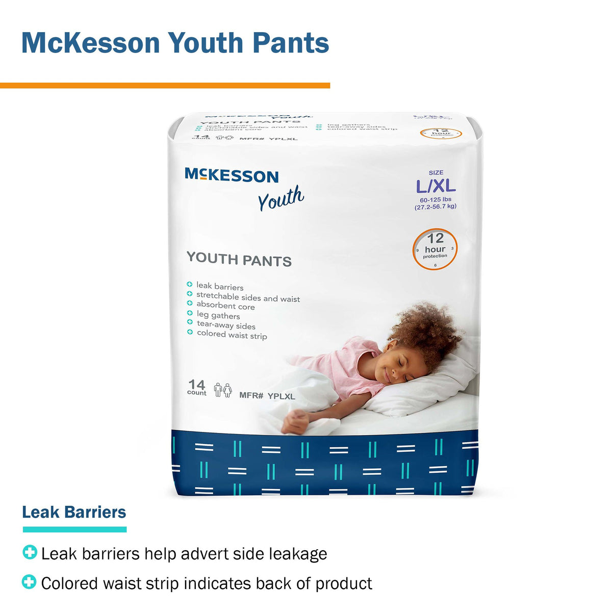 UNDERWEAR, PULL-ON YOUTH LG/XLG 60-125LB