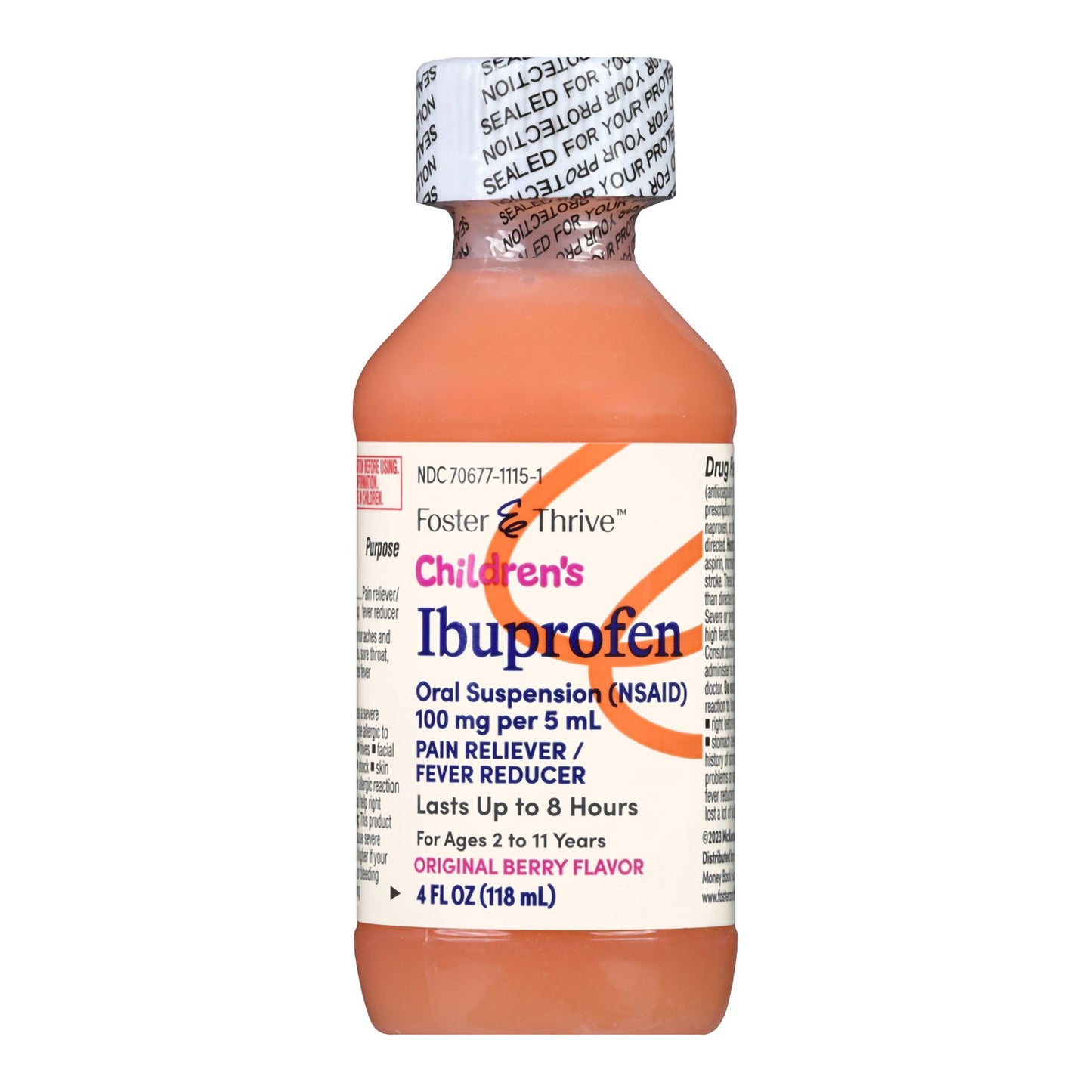 IBUPROFEN, SUSPN ORAL FT CHLDBERRY 4OZ