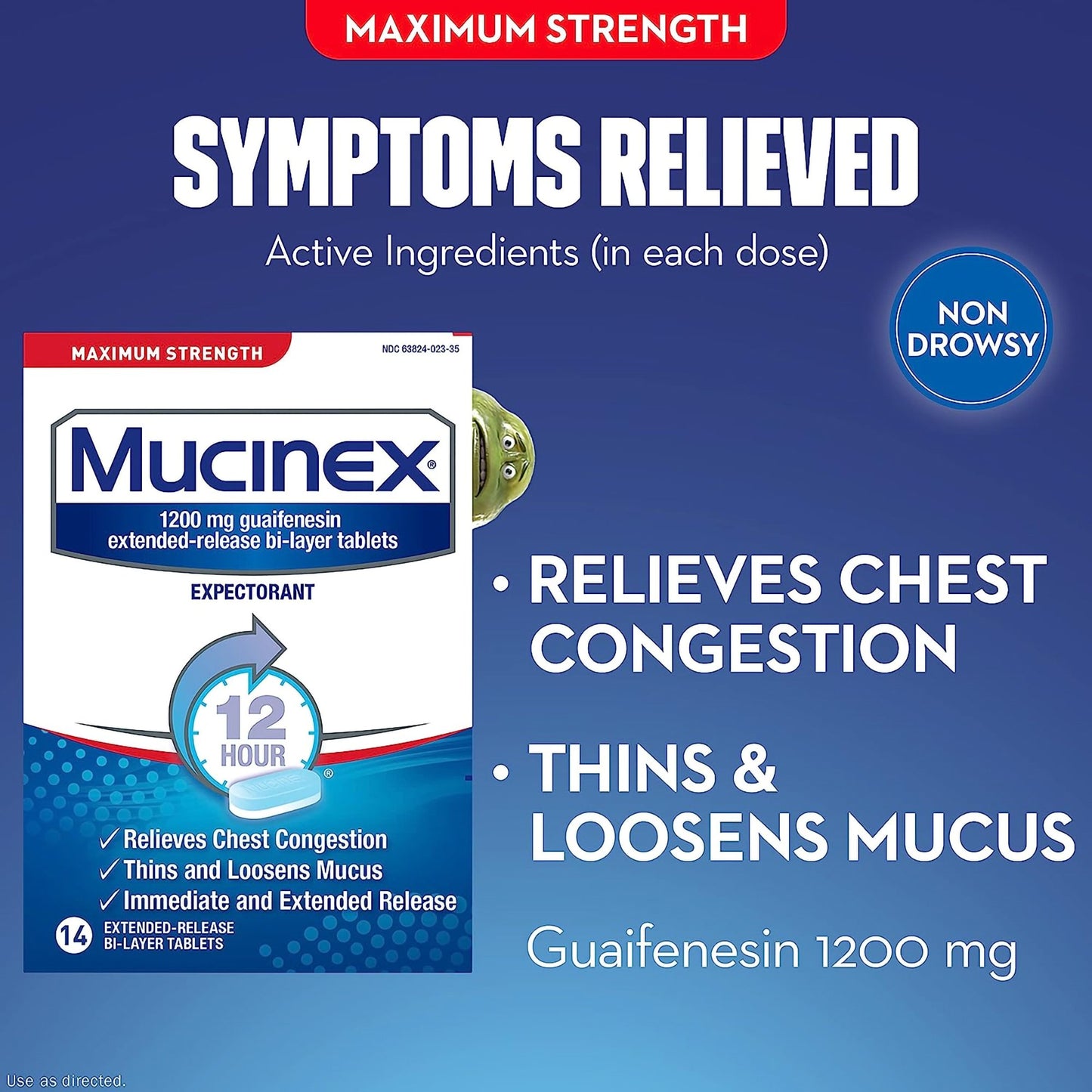 MUCINEX, TAB ER 1200MG