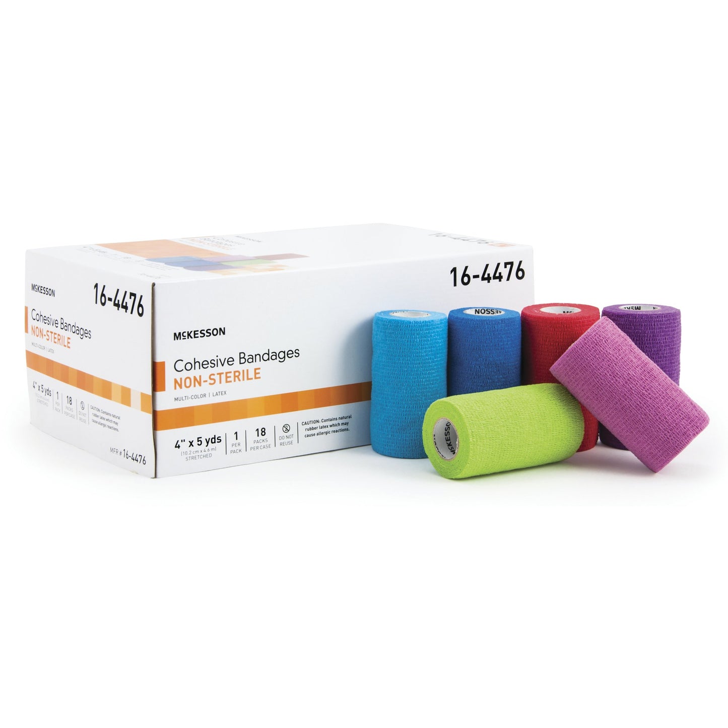 BANDAGE,COHESIVE COLOR PACK 4"