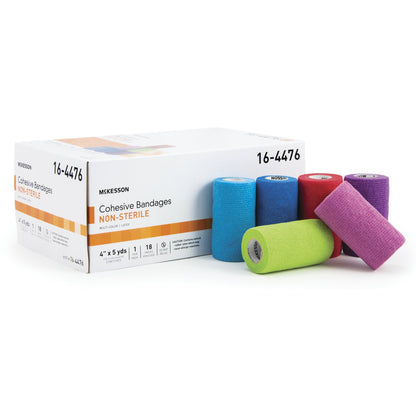 BANDAGE,COHESIVE COLOR PACK 4"