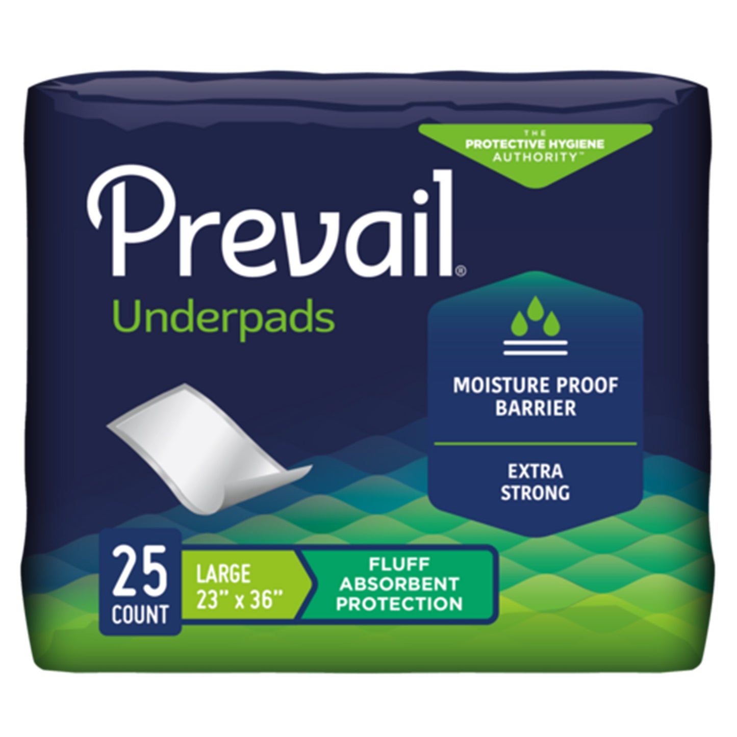 UNDERPAD, PREVAIL INCONTI FLUFF 23"X36"