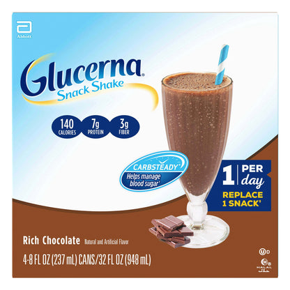 GLUCERNA SHAKE, RTD RICH CHOC8OZ BTL