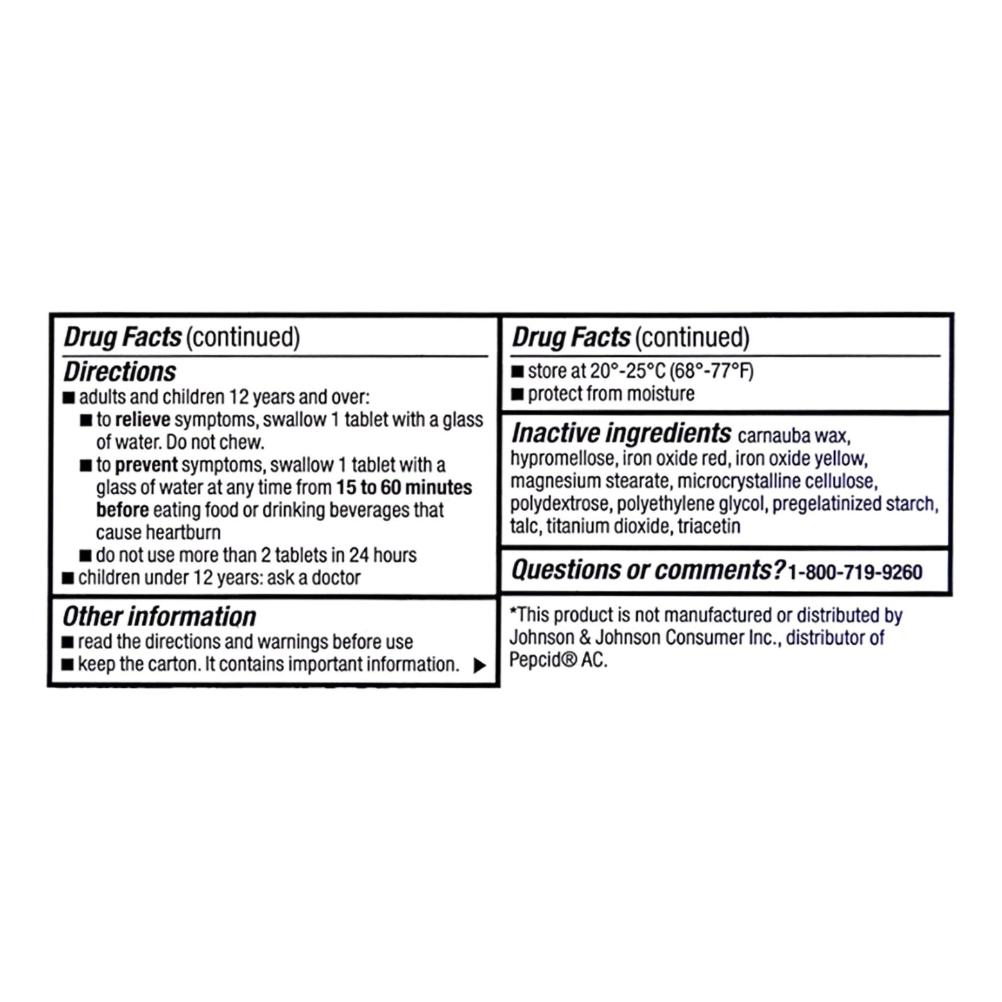 HEARTBURN RELIEF, TAB 10MG