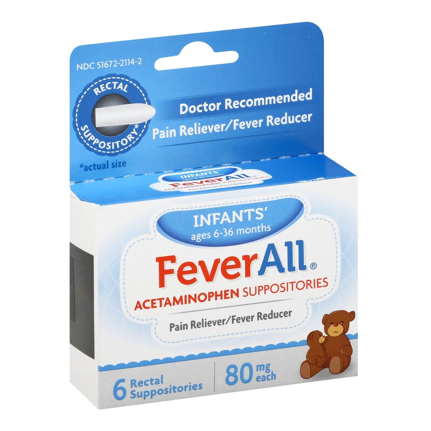 FEVERALL, SUPPOSITORY RECTAL INF 80MG