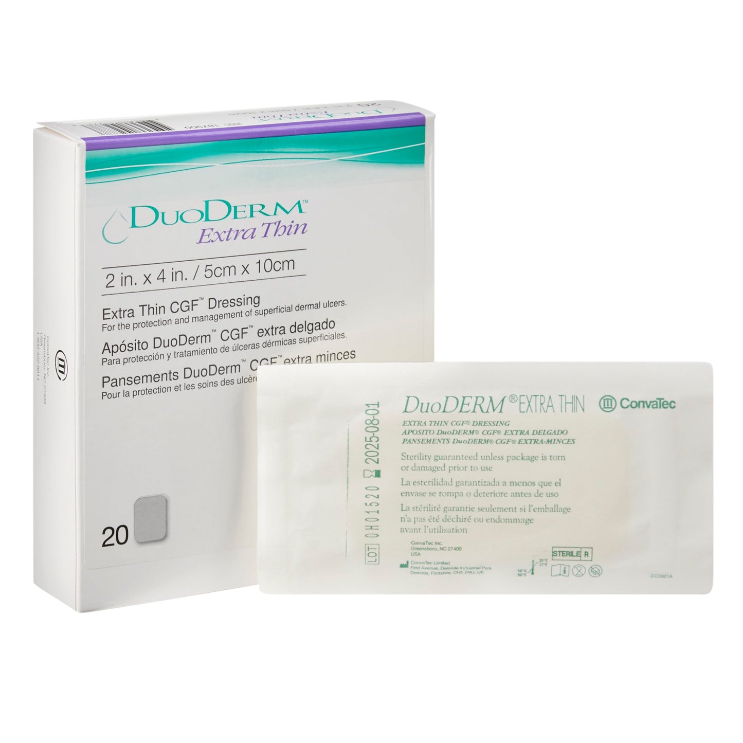 DRESSING, DUODERM CGF STR 2"X4"