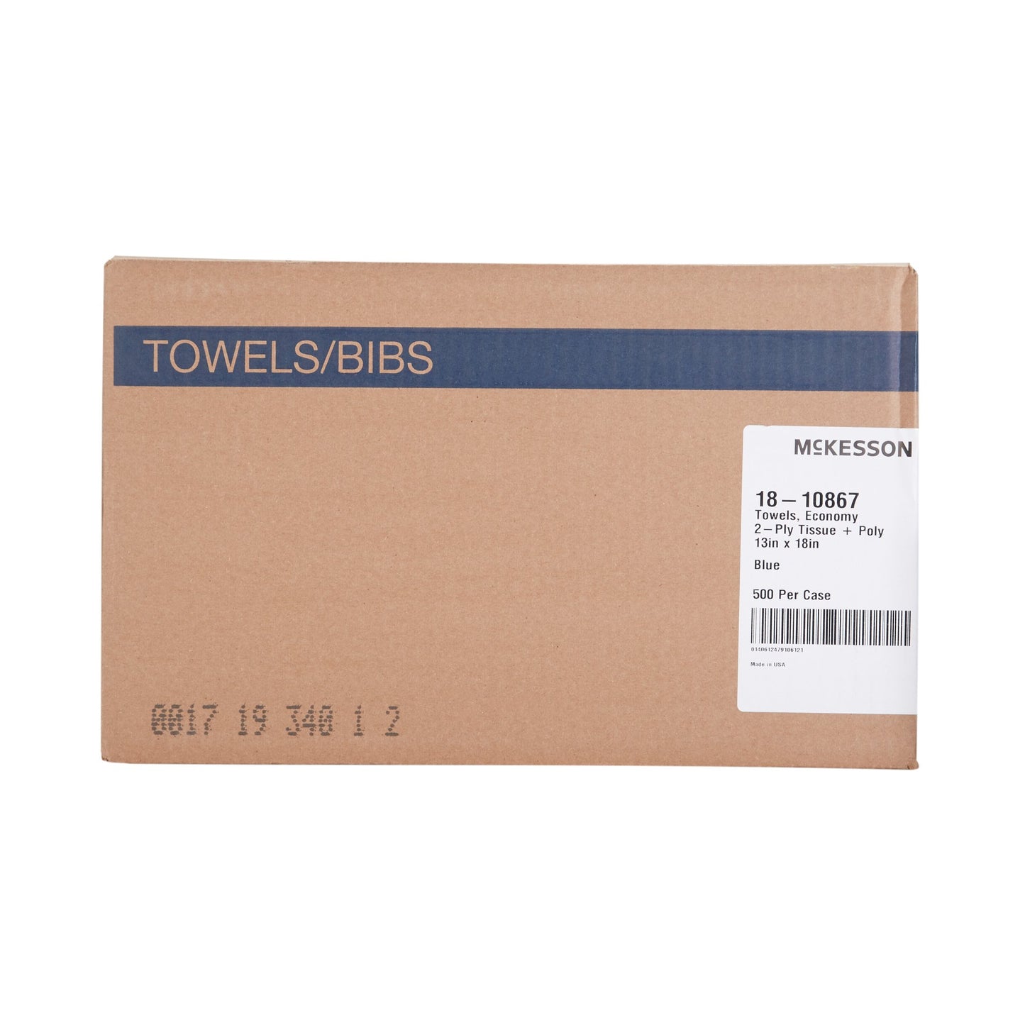 TOWEL, PRO 2PLY ECON BLU 13X18