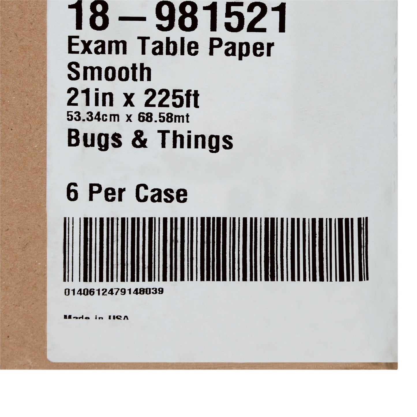 PAPER, TABLE SMOOTH BUGS PRNT21"X225'