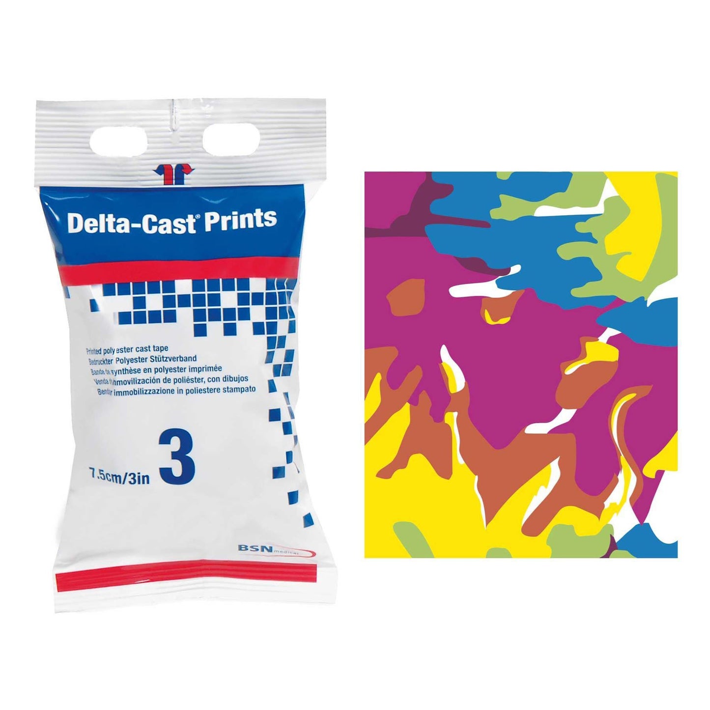 TAPE, CAST DELTA PASTEL PRINT3"X4YDS