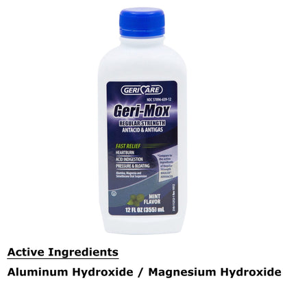 ANTACID, LIQ GERI-MOX ANTIGASREG STRNTH MINT 12OZ