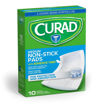 PAD, CURAD NON-STICK ADH 3"X4"