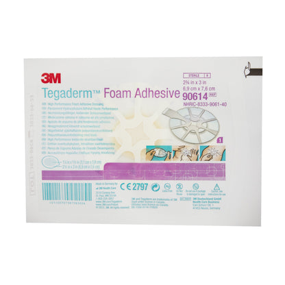 DRESSING, TEGADERM FOAM OVL 23/4"X3"