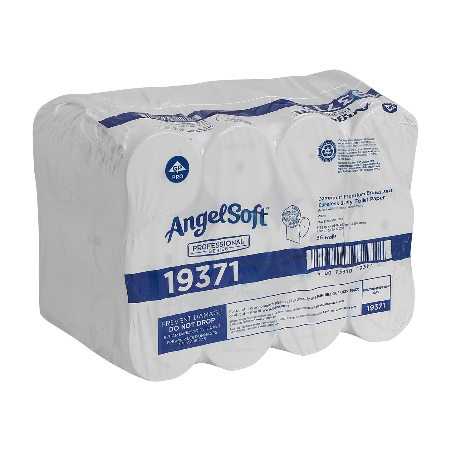 TISSUE, TOILET COMPACT 2 PLY