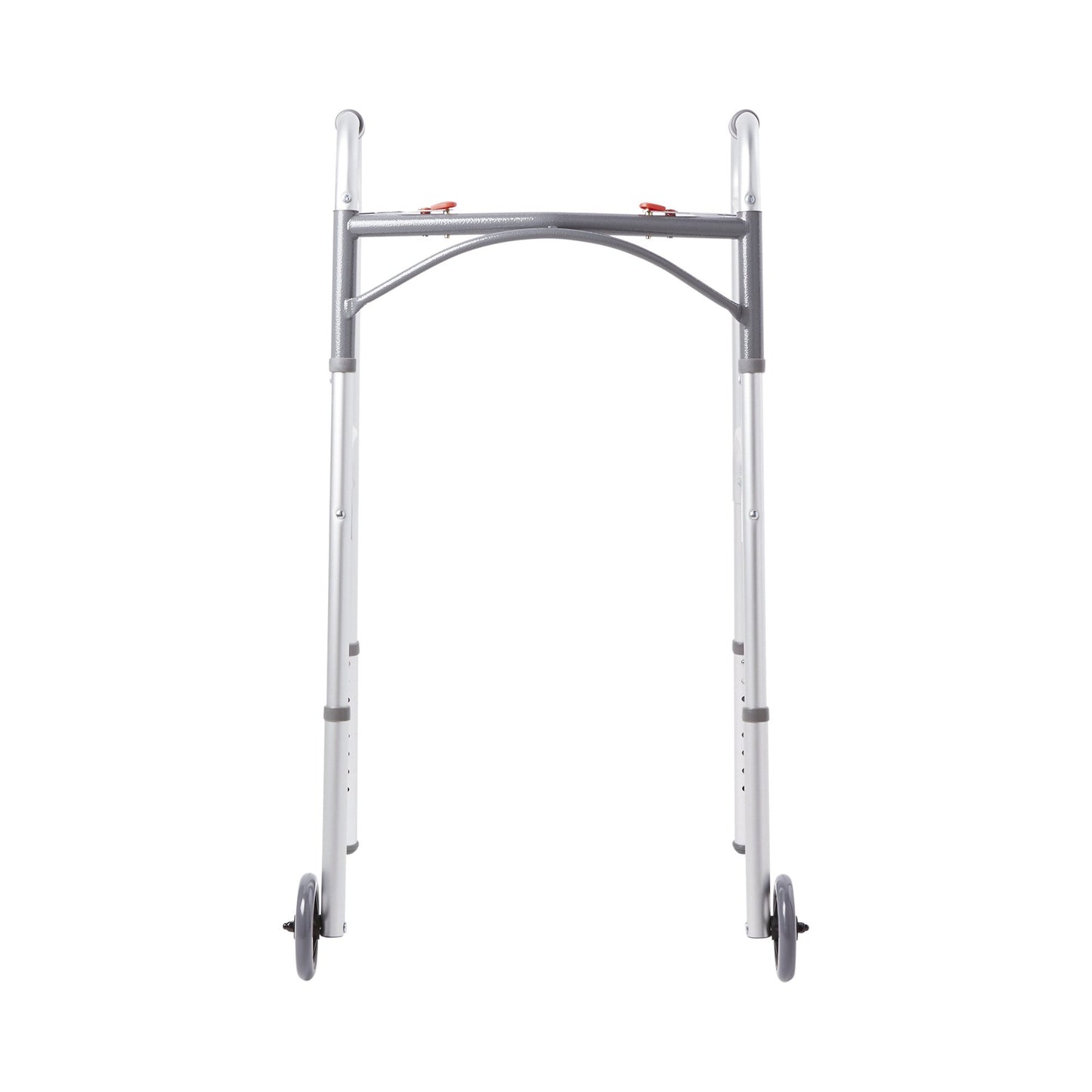 WALKER, FOLDING ALUM W/WHEELSADLT 350LB