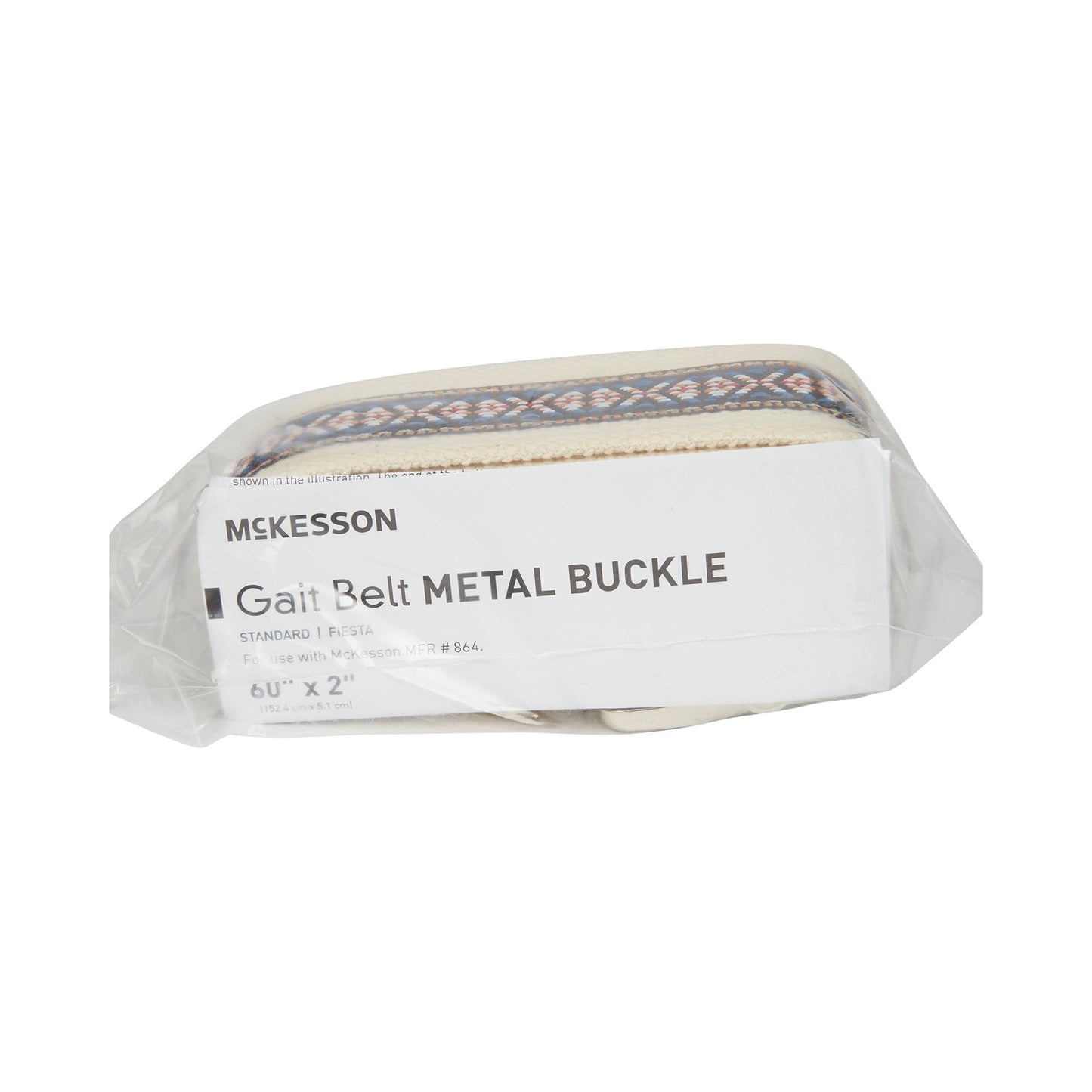 BELT, GAIT FIESTA W/METAL BUCKLE 60"