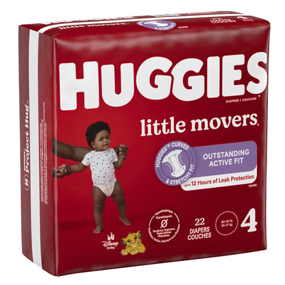 DIAPER, HUGGIES LITTLE MOVERSJUMBO SZ4