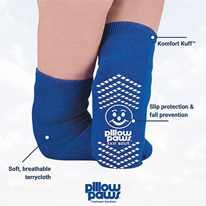 SLIPPER, BARIATRIC PILLOW PAWS360 RBLU 3XLG