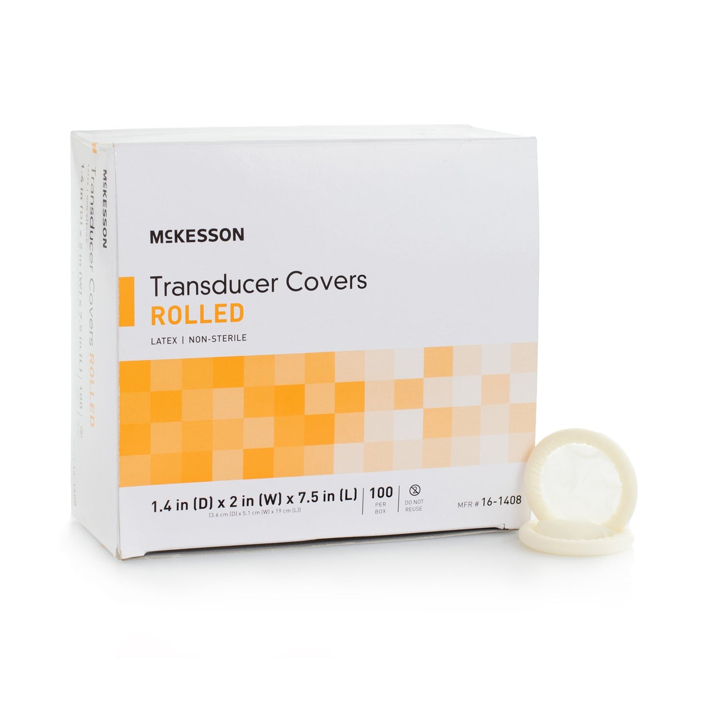 COVER, TRANSDUCER LATEX N/S 1.4"X7.5"
