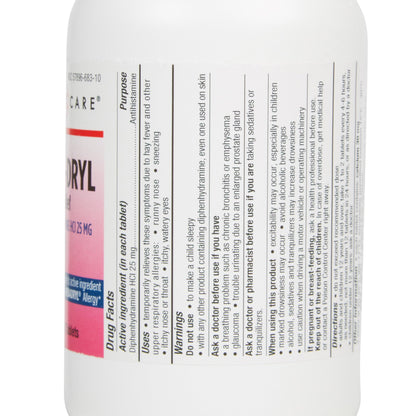 DIPHENHYDRAMINE, TAB 25MG
