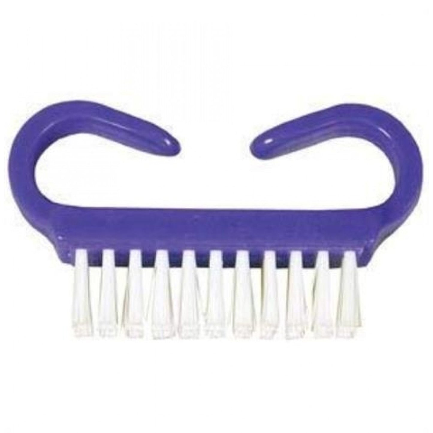 BRUSH, NAIL NYLON BRISTLE PURP/WHT