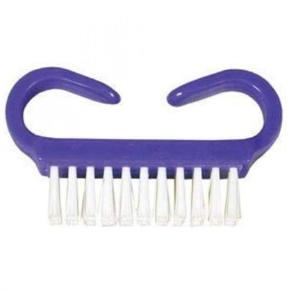 BRUSH, NAIL NYLON BRISTLE PURP/WHT