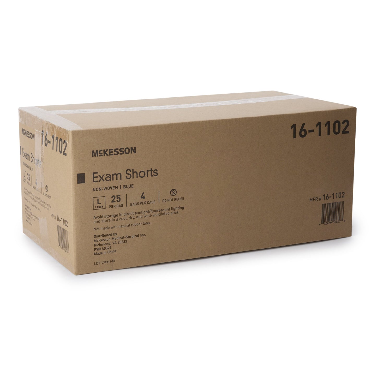 SHORTS, EXAM ORTHO BLU LG 32"-40"