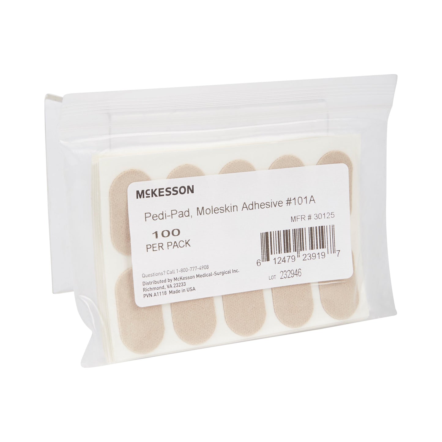 PEDI-PAD, MOLESKIN ADH #101-A0/PK 10PK/CS)