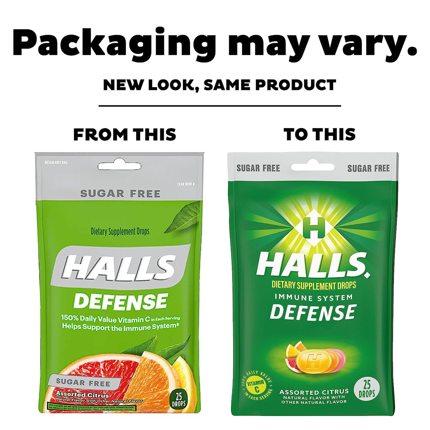 HALLS DEFENSE, DRP SUG/FREE CITRUS