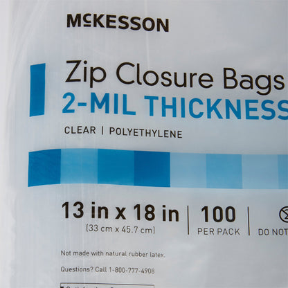 BAG, ZIP CLR 13"X18" 2ML