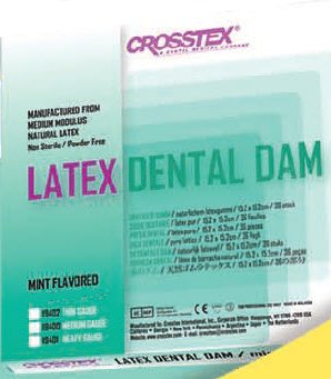 DAM, DENTAL DAM GRN MINT 5"X5"