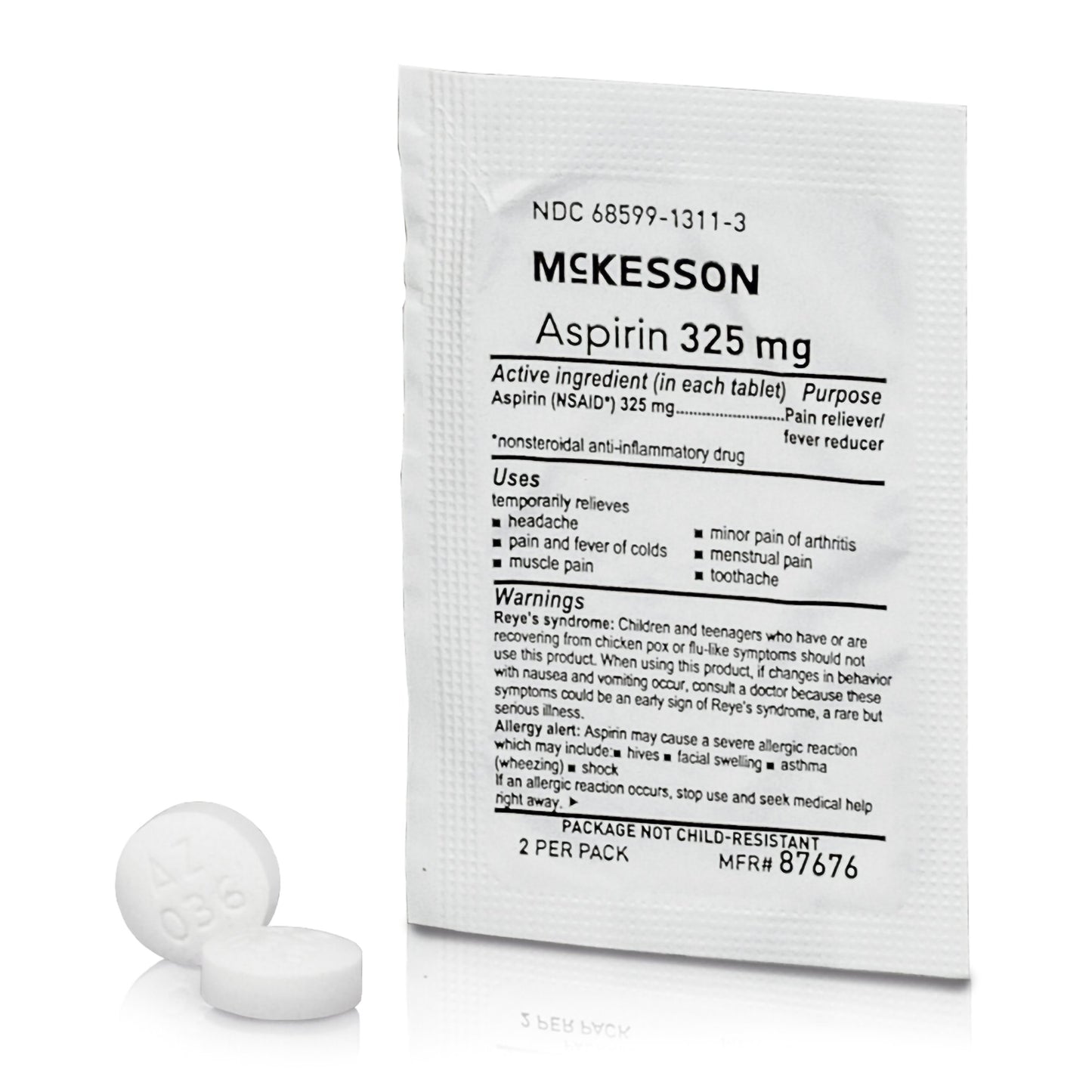 ASPIRIN, TAB 325MG 250X2