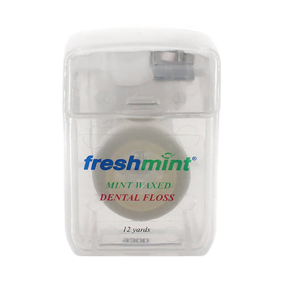 FLOSS, DENTAL WAXED MINT 12YDS