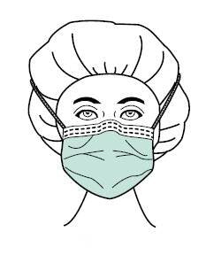 MASK, SURG TIES NR