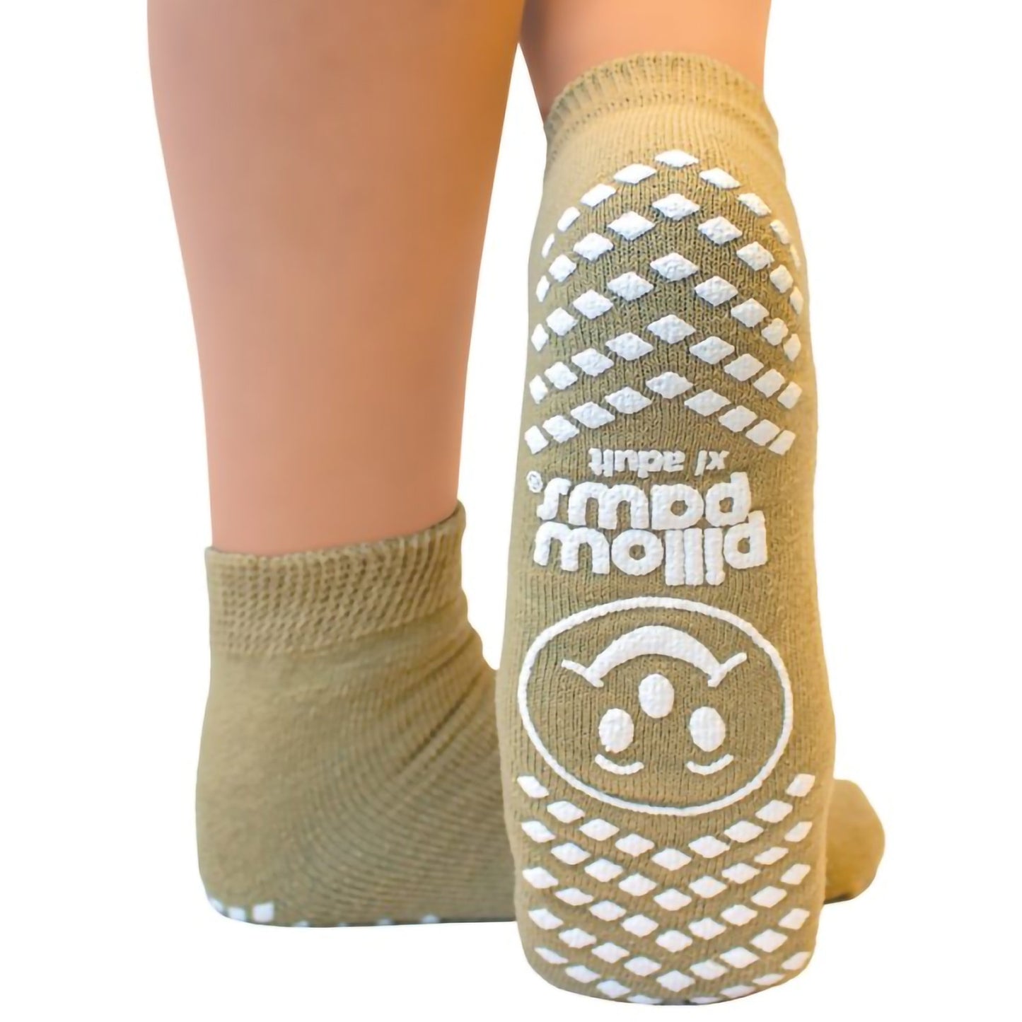 SLIPPER, SOCK PILLOW PAWS TANXLG
